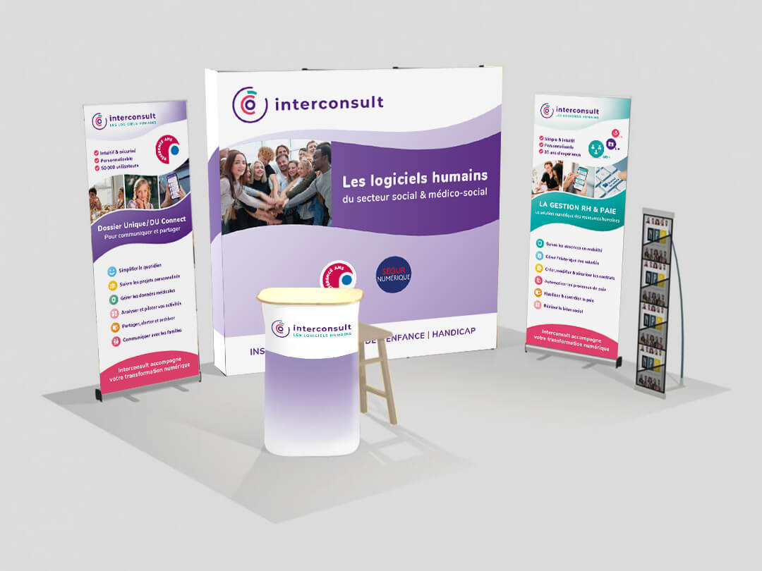 interconsult-stand-expo Stand d'exposition pour Interconsult : Secteur social et médico-social